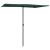 Umbrelă de soare de exterior, stâlp aluminiu, verde, 2 x 1,5 cm  GartenMobel Dekor