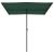 Umbrelă de soare de exterior, stâlp aluminiu, verde, 2 x 1,5 cm  GartenMobel Dekor