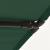 Umbrelă de soare de exterior, stâlp aluminiu, verde, 2 x 1,5 cm  GartenMobel Dekor