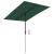 Umbrelă de soare de exterior, stâlp aluminiu, verde, 2 x 1,5 cm  GartenMobel Dekor