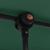 Umbrelă de soare de exterior, stâlp aluminiu, verde, 2 x 1,5 cm  GartenMobel Dekor