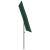 Umbrelă de soare de exterior, stâlp aluminiu, verde, 2 x 1,5 cm  GartenMobel Dekor