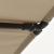 Umbrelă de soare exterior, stâlp aluminiu, gri taupe, 2x1,5 cm  GartenMobel Dekor