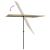 Umbrelă de soare exterior, stâlp aluminiu, gri taupe, 2x1,5 cm  GartenMobel Dekor