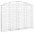 Coș gabion arcuit 200x30x140/160 cm fier galvanizat GartenMobel Dekor
