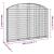 Coș gabion arcuit 200x30x140/160 cm fier galvanizat GartenMobel Dekor
