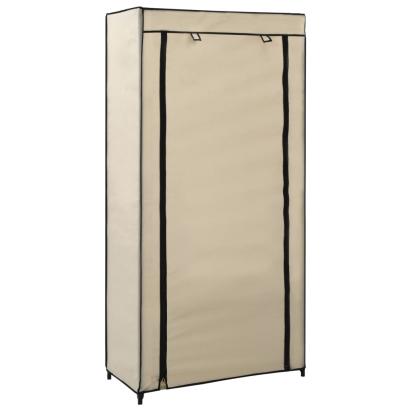 Pantofar cu husă, crem, 58x28x106 cm, material textil GartenMobel Dekor