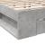 Cadru de pat cu sertare, gri beton, 135x190 cm, lemn prelucrat GartenMobel Dekor