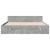 Cadru de pat cu sertare, gri beton, 135x190 cm, lemn prelucrat GartenMobel Dekor