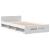 Cadru de pat cu sertar, alb, 100x200 cm, lemn prelucrat GartenMobel Dekor