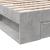 Cadru de pat cu sertar, gri beton, 75x190 cm, lemn prelucrat GartenMobel Dekor