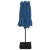Umbrelă de soare cu două capete cu LED-uri, bleu, 449x245 cm GartenMobel Dekor
