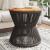Măsuță cafea bază din sârmă negru Ø 45x44 cm, lemn masiv acacia GartenMobel Dekor