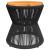 Măsuță cafea bază din sârmă negru Ø 45x44 cm, lemn masiv acacia GartenMobel Dekor