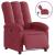 Fotoliu rabatabil electric, roșu vin, material textil GartenMobel Dekor