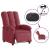 Fotoliu rabatabil electric, roșu vin, material textil GartenMobel Dekor