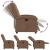 Fotoliu rabatabil electric, maro, material textil GartenMobel Dekor