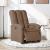 Fotoliu rabatabil electric, maro, material textil GartenMobel Dekor