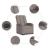 Fotoliu rabatabil electric, gri taupe, material textil GartenMobel Dekor