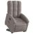 Fotoliu electric rabatabil cu ridicare, gri taupe, textil GartenMobel Dekor