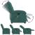Fotoliu electric masaj rabatabil / ridicare verde închis textil GartenMobel Dekor