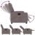Fotoliu electric de masaj rabatabil, gri taupe, textil GartenMobel Dekor