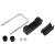 Clemă de prindere U cu plastic stâlp gard, 60x40 mm, 25 seturi GartenMobel Dekor
