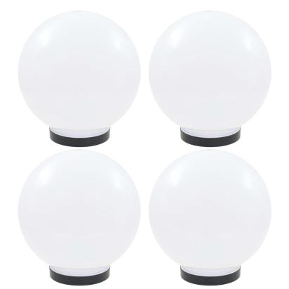 Lămpi glob cu LED, 4 buc., 25 cm, PMMA, sferic GartenMobel Dekor