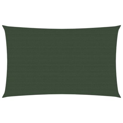 Pânză parasolar, verde închis, 5x8 m, HDPE, 160 g/m² GartenMobel Dekor