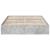 Cadru de pat cu sertare, gri beton, 160x200 cm, lemn prelucrat GartenMobel Dekor