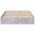 Cadru de pat cu sertare, gri beton, 140x190 cm, lemn prelucrat GartenMobel Dekor