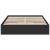 Cadru de pat cu sertare, negru, 135x190 cm, lemn prelucrat GartenMobel Dekor