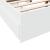 Cadru de pat cu sertare, alb, 120x190 cm, lemn prelucrat GartenMobel Dekor