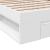 Cadru de pat cu sertar, alb, 90x190 cm, lemn prelucrat GartenMobel Dekor