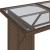 Masă de grădină cu blat din sticlă maro 110x68x70 cm poliratan GartenMobel Dekor