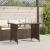Masă de grădină cu blat din sticlă maro 110x68x70 cm poliratan GartenMobel Dekor