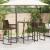 Masă de bar de exterior, maro, 70x70x110 cm, poliratan GartenMobel Dekor