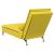 Șezlong de masaj cu suport sprijin, galben, catifea GartenMobel Dekor