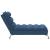 Șezlong cu perne, albastru, material textil GartenMobel Dekor