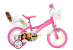 Bicicleta copii 12" - Barbie roz PlayLearn Toys