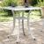 Masă de grădină, alb, 53x53x53 cm, aluminiu turnat GartenMobel Dekor