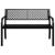 Bancă de grădină, negru, 119 cm, oțel GartenMobel Dekor