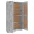 Bibliotecă, gri beton, 82,5 x 30,5 x 150 cm, PAL GartenMobel Dekor