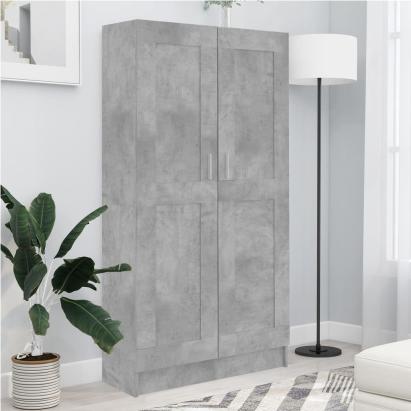Bibliotecă, gri beton, 82,5 x 30,5 x 150 cm, PAL GartenMobel Dekor