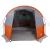 Cort de camping tunel 4 persoane, gri/portocaliu, impermeabil GartenMobel Dekor