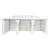Pavilion cu perdele, alb, 600 x 298 x 270 cm, 180g/m² GartenMobel Dekor