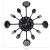Ceas perete cu model lingură/furculiță, negru, 40 cm, aluminiu GartenMobel Dekor