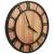 Ceas de perete, maro și negru, 39 cm, fier și MDF GartenMobel Dekor