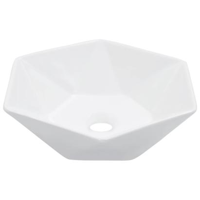 Chiuvetă de baie, alb, 41 x 36,5 x 12 cm, ceramică GartenMobel Dekor