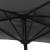 Umbrelă de balcon tijă aluminiu negru 270x144x222cm semicerc GartenMobel Dekor